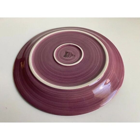 IKEA PLUM PURPLE EGGPLANT Dinner PLATE 9” Dinning Ceramic Pottery Glazed Rare - Picture 4 of 5